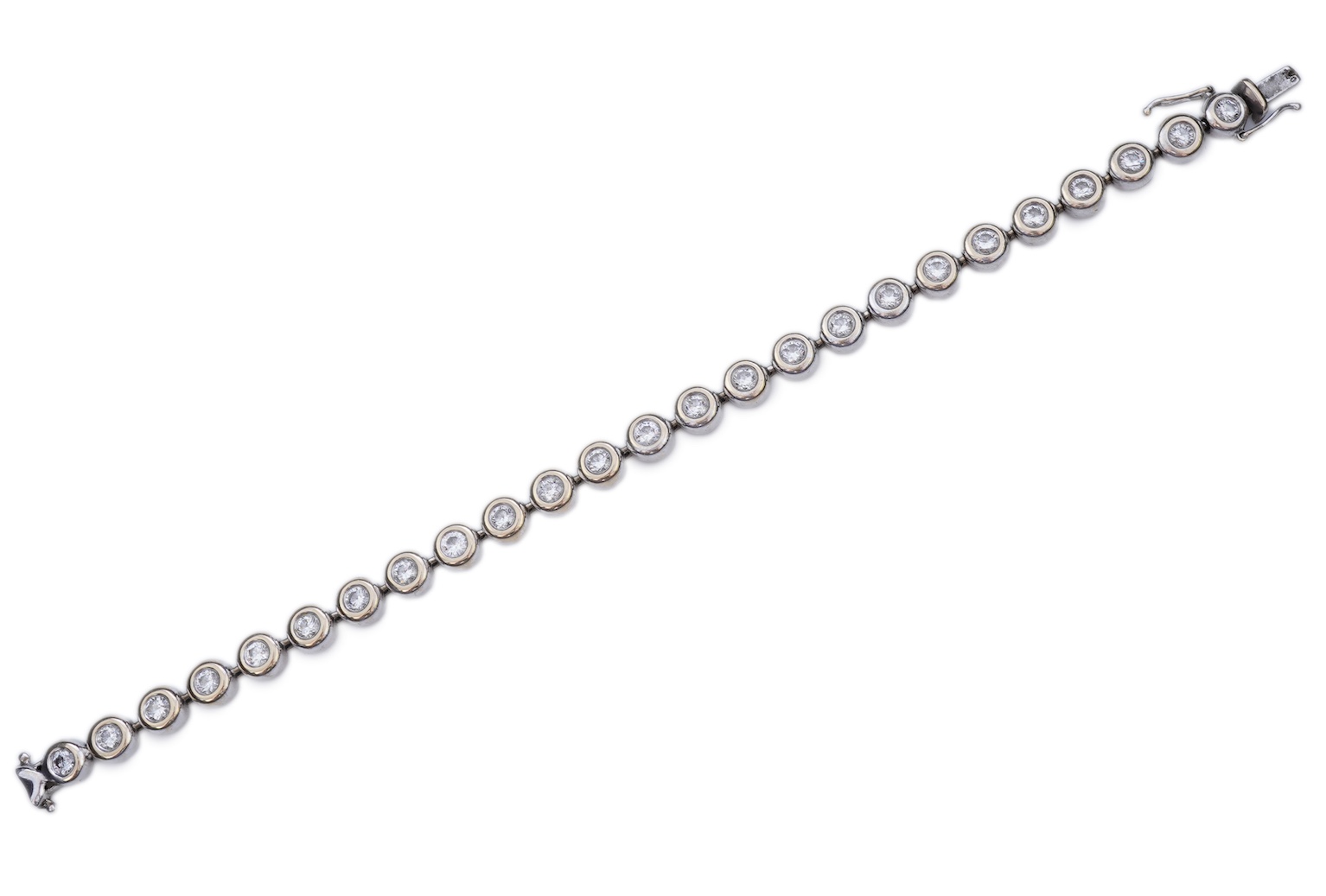 A diamond line bracelet
